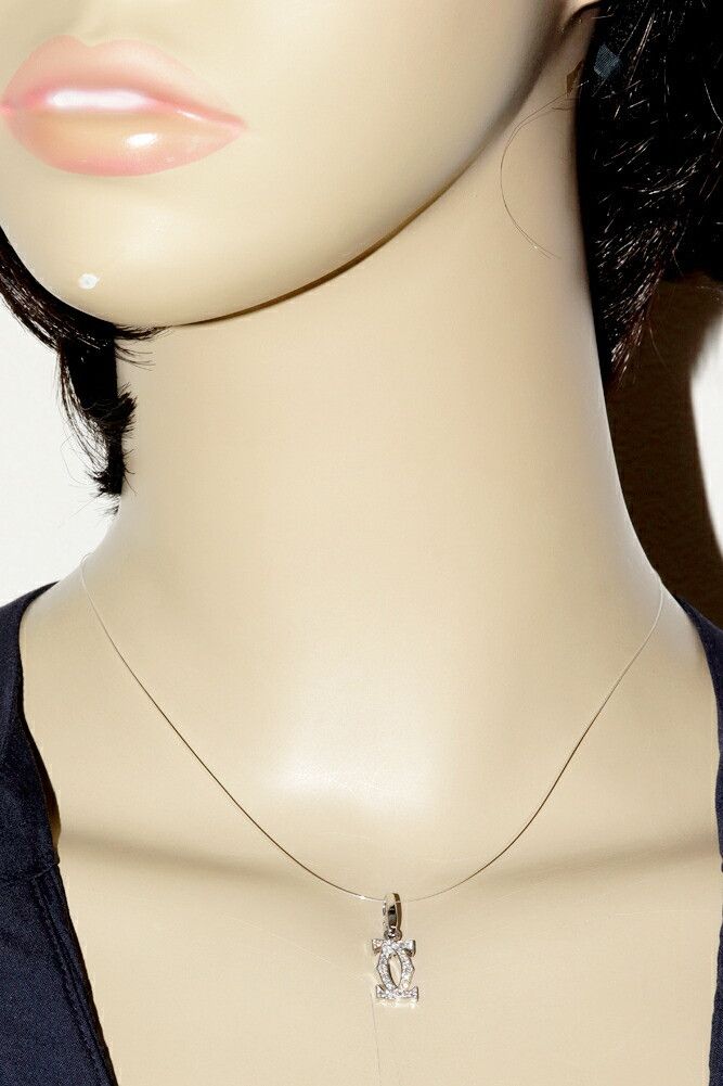 Cartier Cartier Cartier K18WG 2C Charm Pendant Top B30103 Metal Pendant B30103 Size ONE SIZE - 2 Thumbnail