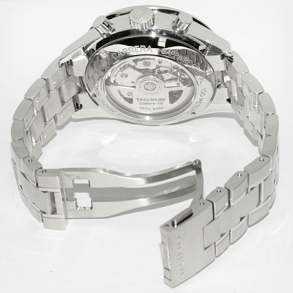 Tag Heuer TAG Heuer Tag Heuer Blue Dial Carrera Chronograph Watch CV2015-3 Metal Automatic CV2015-3 Size ONE SIZE - 2 Thumbnail
