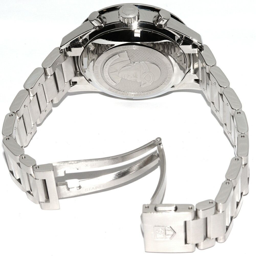 Tag Heuer TAG Heuer TAG Heuer Black Dial Carrera Chronograph Watch CV201AK-0 Metal Automatic CV201AK-0 Size ONE SIZE - 2 Thumbnail