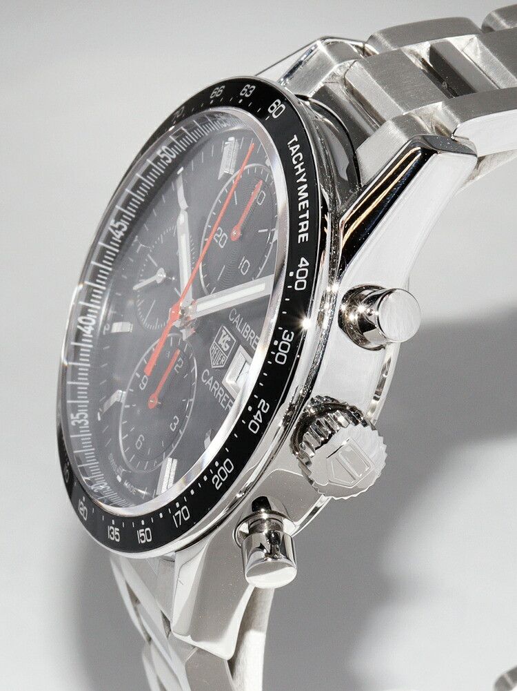 Tag Heuer TAG Heuer TAG Heuer Black Dial Carrera Chronograph Watch CV201AK-0 Metal Automatic CV201AK-0 Size ONE SIZE - 3 Thumbnail