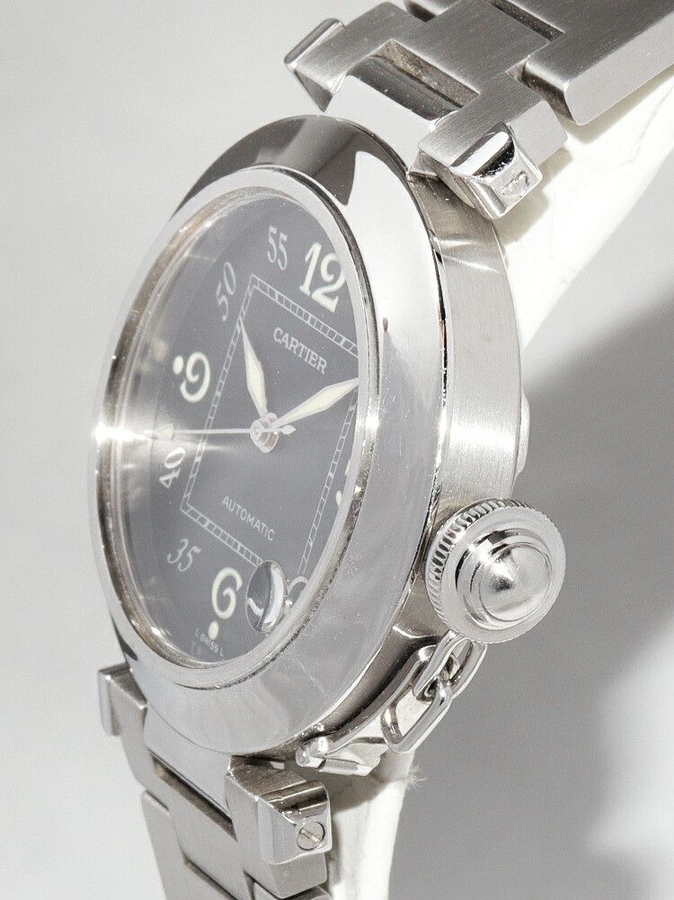 Cartier Cartier Cartier Black Dial Pasha C Watch W31043M7 Metal Automatic W31043M7 Size ONE SIZE - 3 Thumbnail