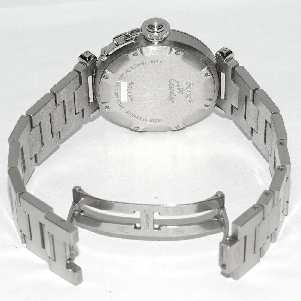 Cartier Cartier Cartier Black Dial Pasha C Watch W31043M7 Metal Automatic W31043M7 Size ONE SIZE - 2 Thumbnail