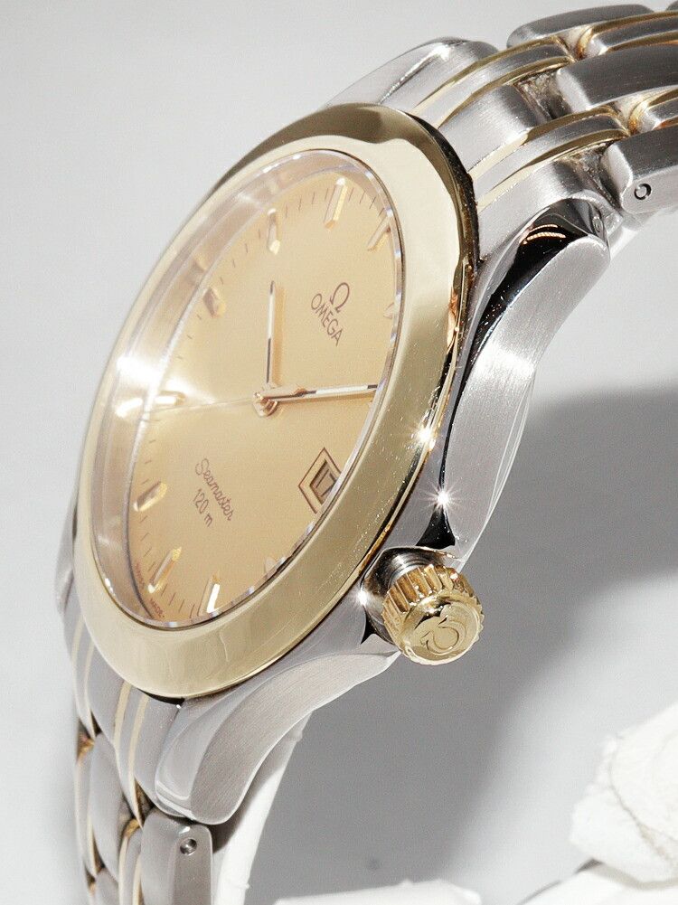Omega Omega Omega Gold Dial Seamaster Watch 2311.11 Calfskin Quartz 2311.11 Size ONE SIZE - 3 Thumbnail