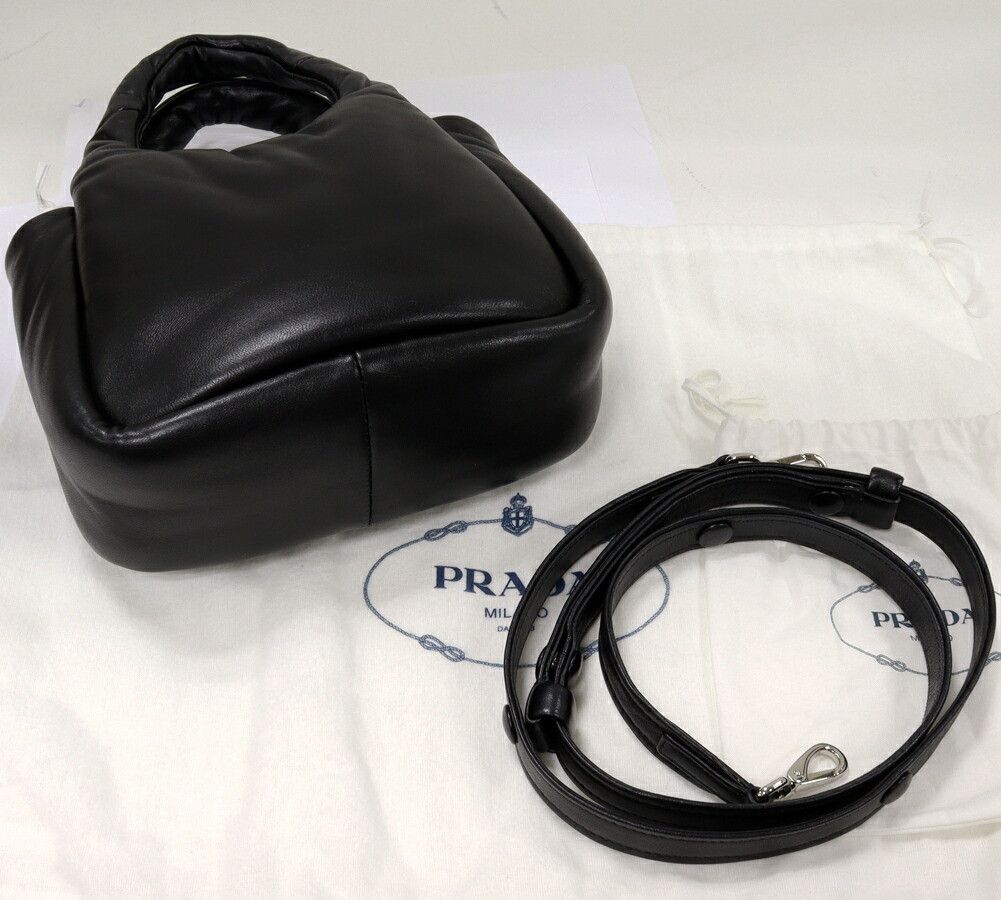 Prada Prada Prada Nappa Triangle 2way bag Nappa leather 1BA359 2DYI F0002 OVO Leather Shoulder Bag 1BA359 2DYI F0002 OVO Size ONE SIZE - 3 Thumbnail