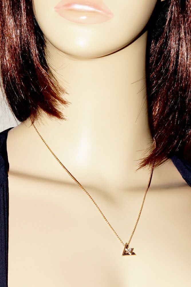 Louis Vuitton Louis Vuitton Louis Vuitton K18PG Volt One Pendant Necklace Q93813 Crocodile skin Necklace Q93813 Size ONE SIZE - 2 Thumbnail