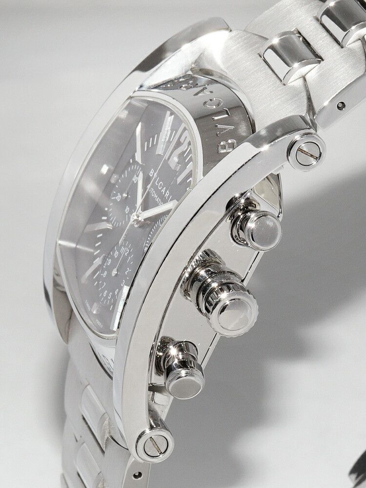 Bvlgari Bvlgari Bvlgari Blue Dial Assioma Watch AA48SCH Metal Automatic AA48SCH Size ONE SIZE - 3 Thumbnail