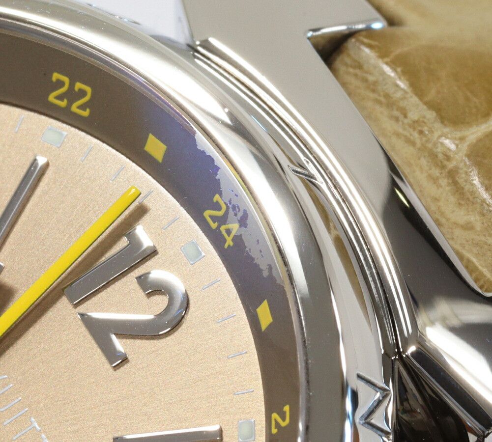 Louis Vuitton Louis Vuitton Louis Vuitton Light Brown Dial Tambour GMT Watch Q1132 Metal Automatic Q1132 Size ONE SIZE - 6 Thumbnail