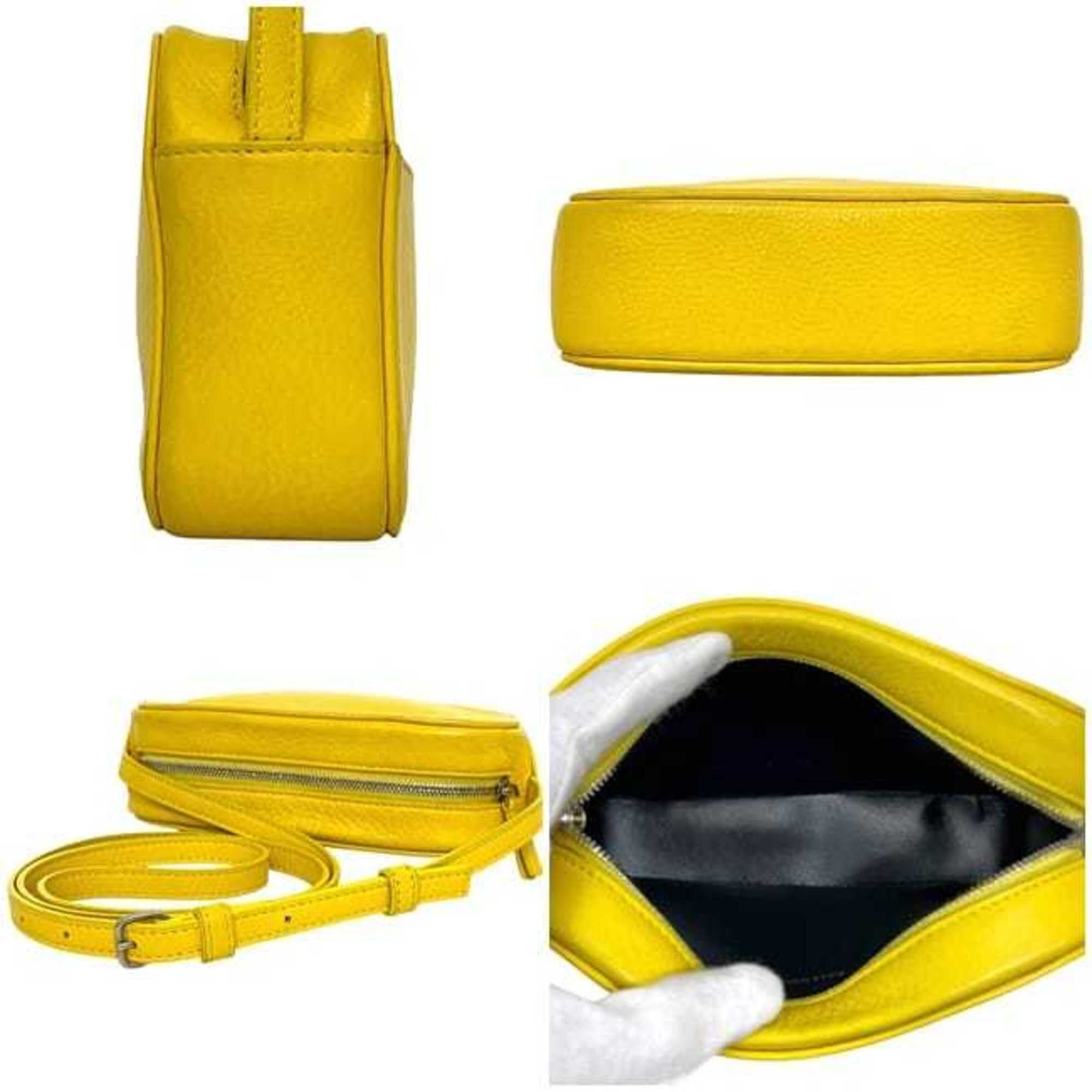 Balenciaga Balenciaga Shoulder Bag/Camera Bag XS ec-23905 Yellow Everyday 552372 Leather 7160 X 002123 BALENCIAGA Pochette Crossbody Mini Size ONE SIZE - 4 Thumbnail