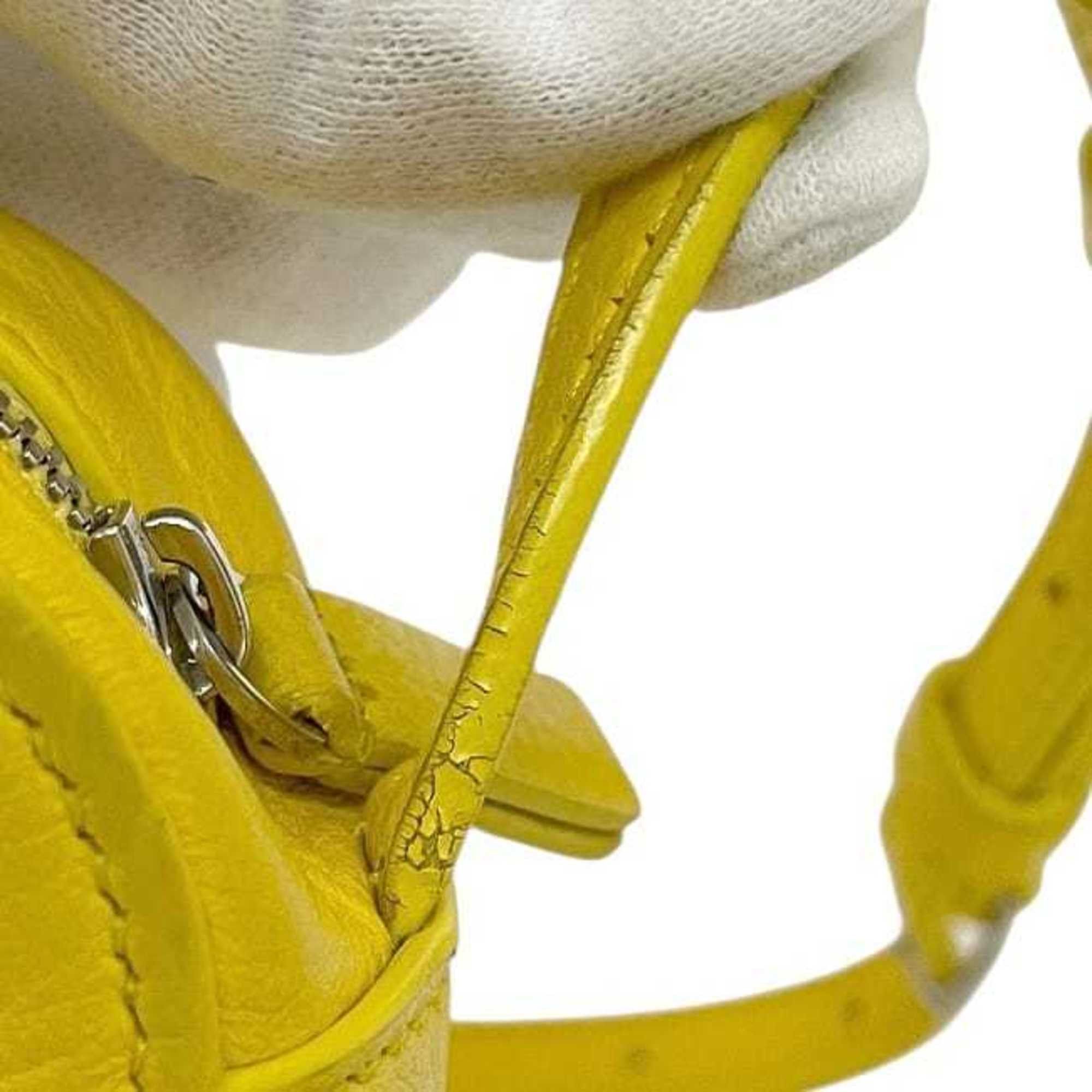 Balenciaga Balenciaga Shoulder Bag/Camera Bag XS ec-23905 Yellow Everyday 552372 Leather 7160 X 002123 BALENCIAGA Pochette Crossbody Mini Size ONE SIZE - 9 Thumbnail