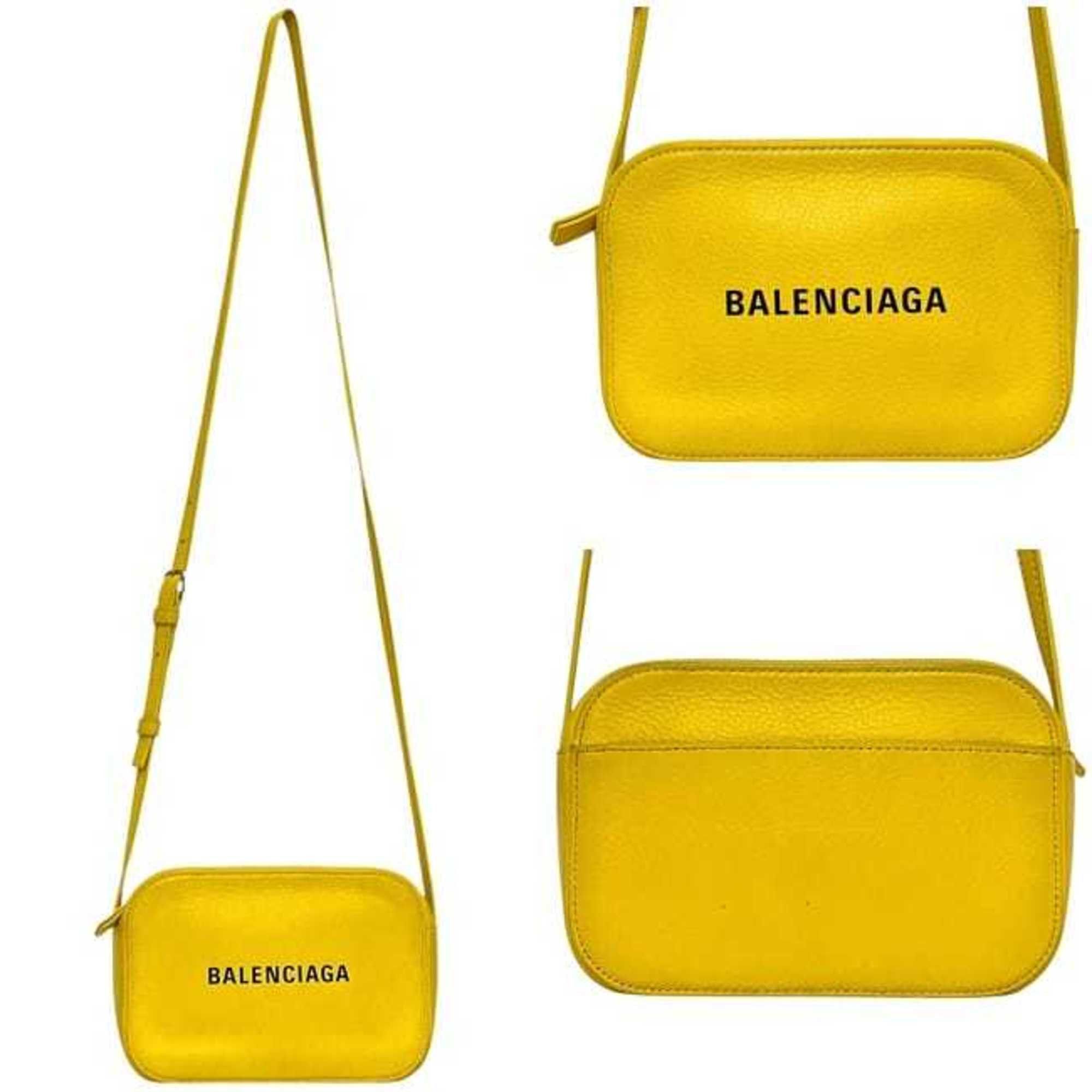 Balenciaga Balenciaga Shoulder Bag/Camera Bag XS ec-23905 Yellow Everyday 552372 Leather 7160 X 002123 BALENCIAGA Pochette Crossbody Mini Size ONE SIZE - 3 Thumbnail