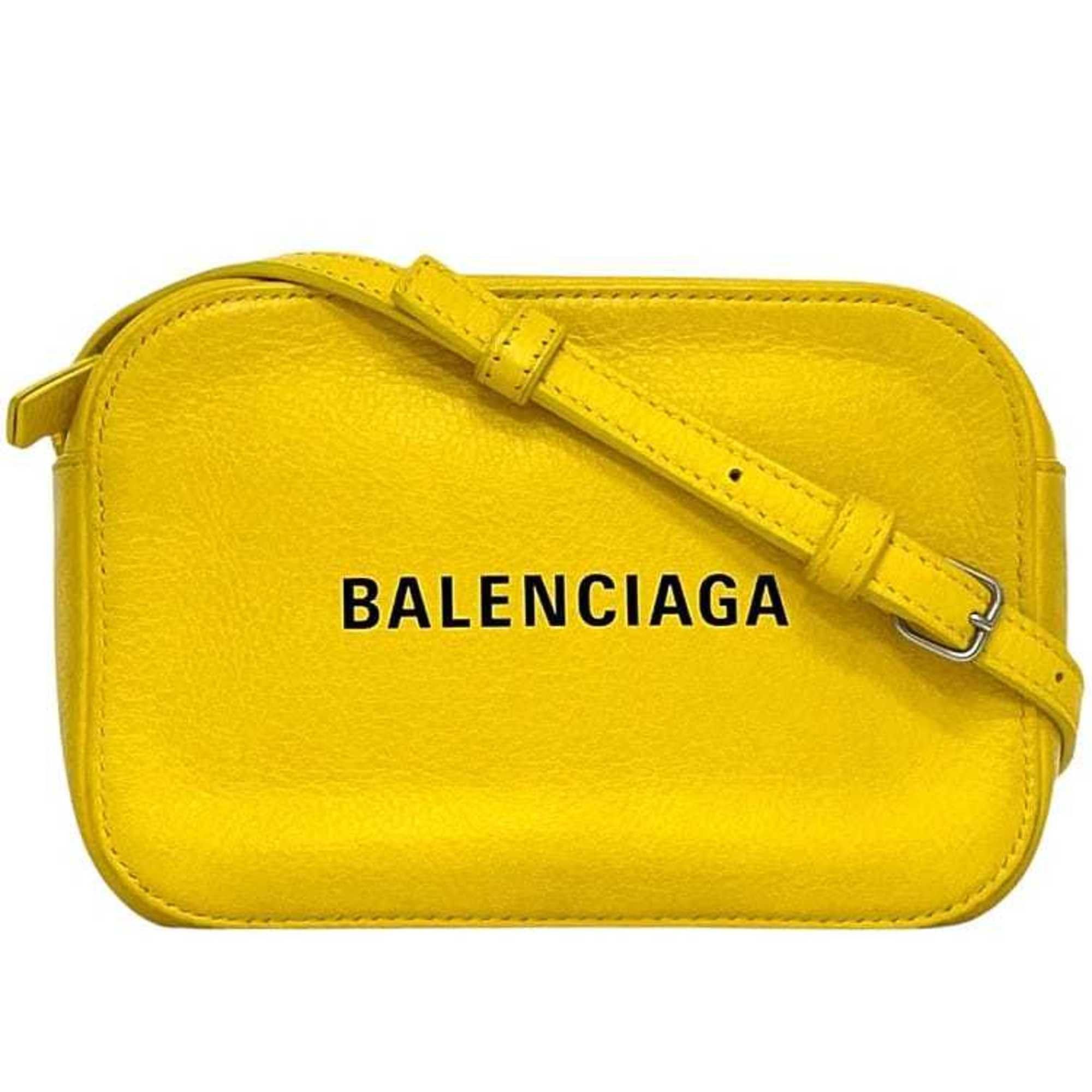 Balenciaga Balenciaga Shoulder Bag/Camera Bag XS ec-23905 Yellow Everyday 552372 Leather 7160 X 002123 BALENCIAGA Pochette Crossbody Mini Size ONE SIZE - 2 Thumbnail