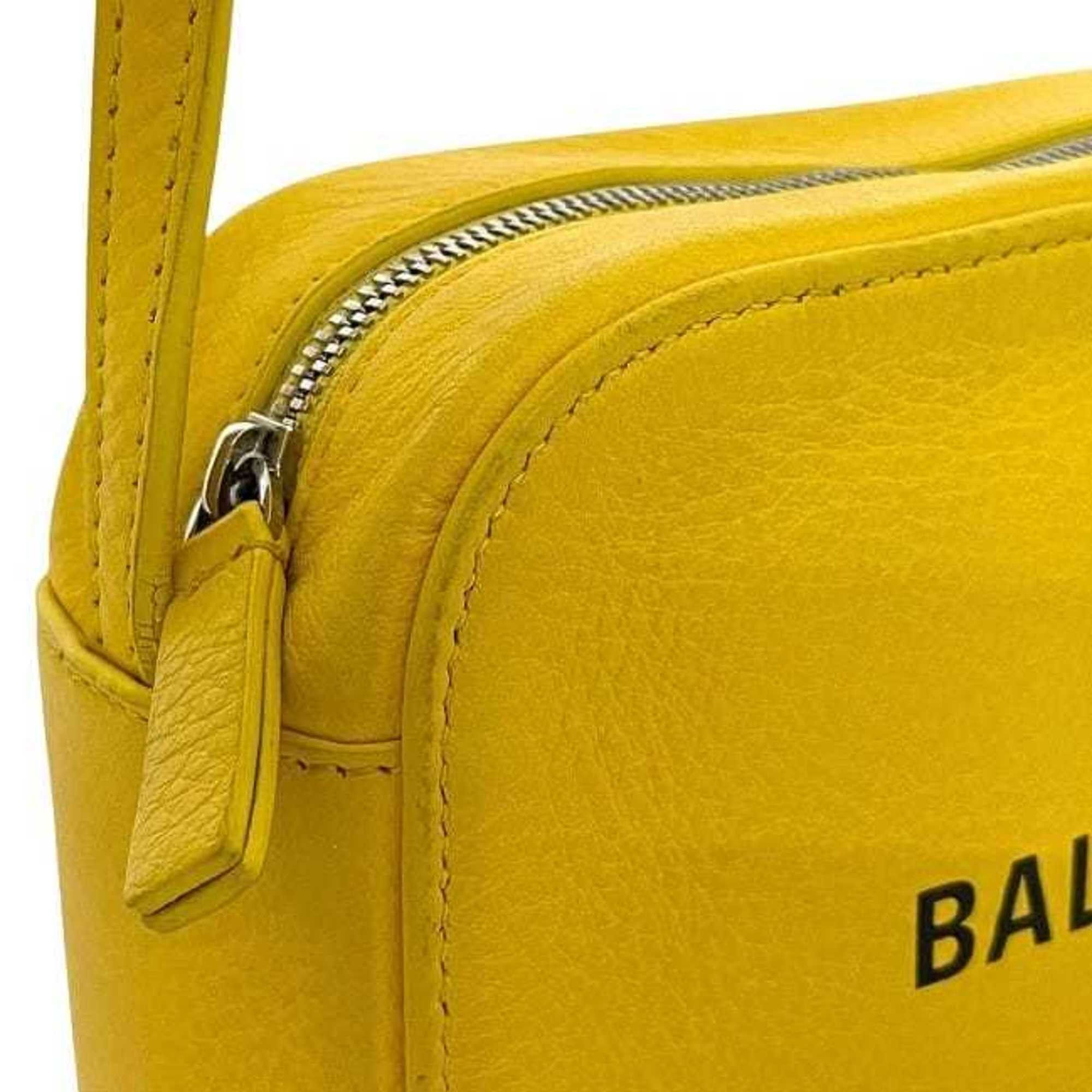 Balenciaga Balenciaga Shoulder Bag/Camera Bag XS ec-23905 Yellow Everyday 552372 Leather 7160 X 002123 BALENCIAGA Pochette Crossbody Mini Size ONE SIZE - 7 Thumbnail