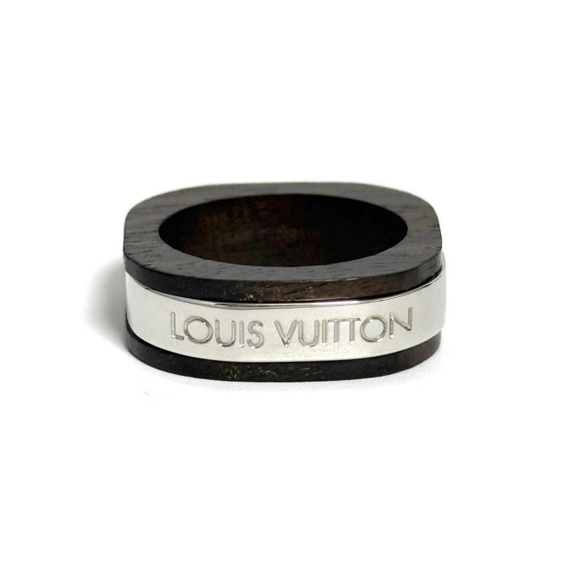Louis Vuitton Louis Vuitton Men's Wood and Metal Square Ring Size ONE SIZE - 2 Thumbnail
