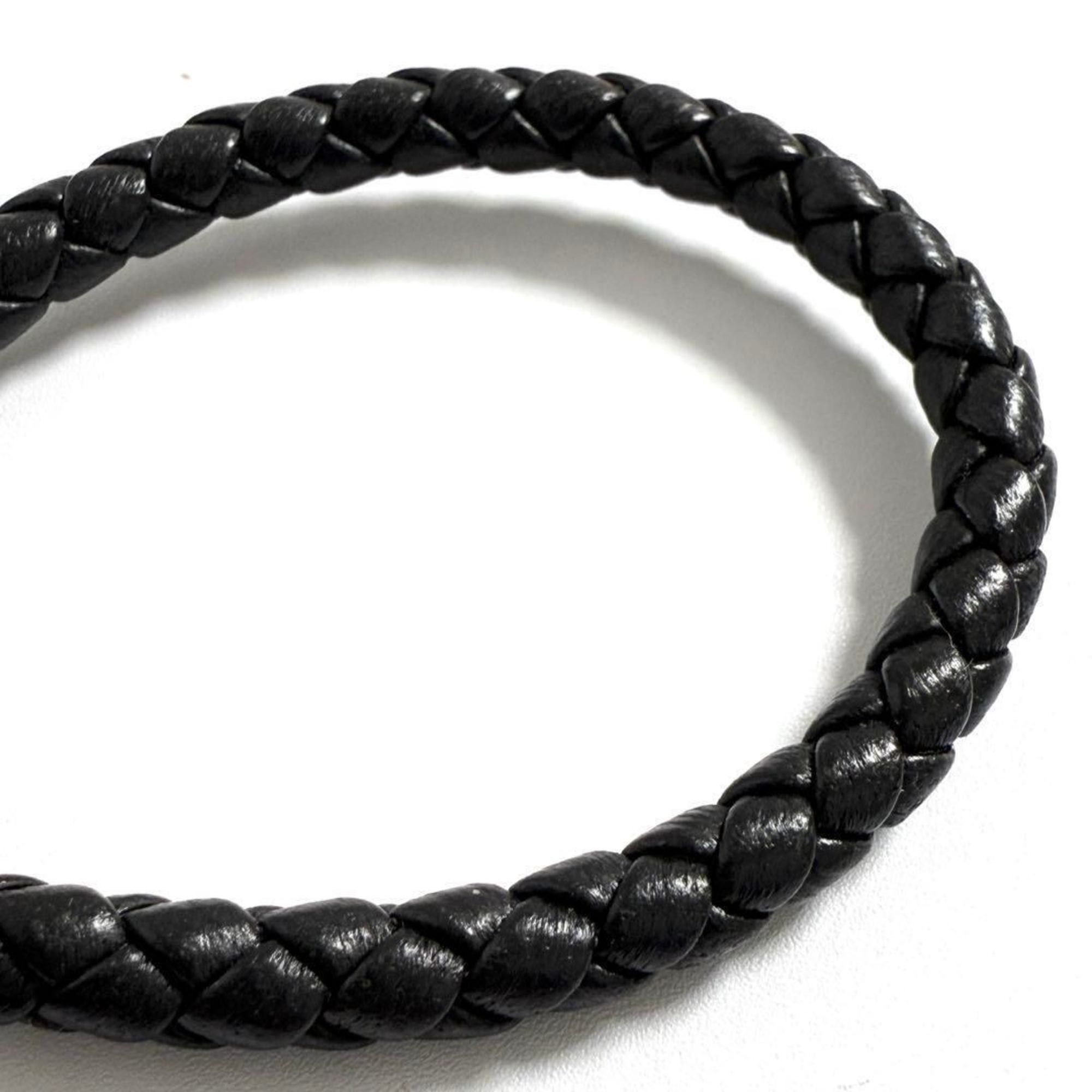 Bottega Veneta Bottega Veneta Men's Leather Rain Trechato Bracelet Size ONE SIZE - 5 Thumbnail