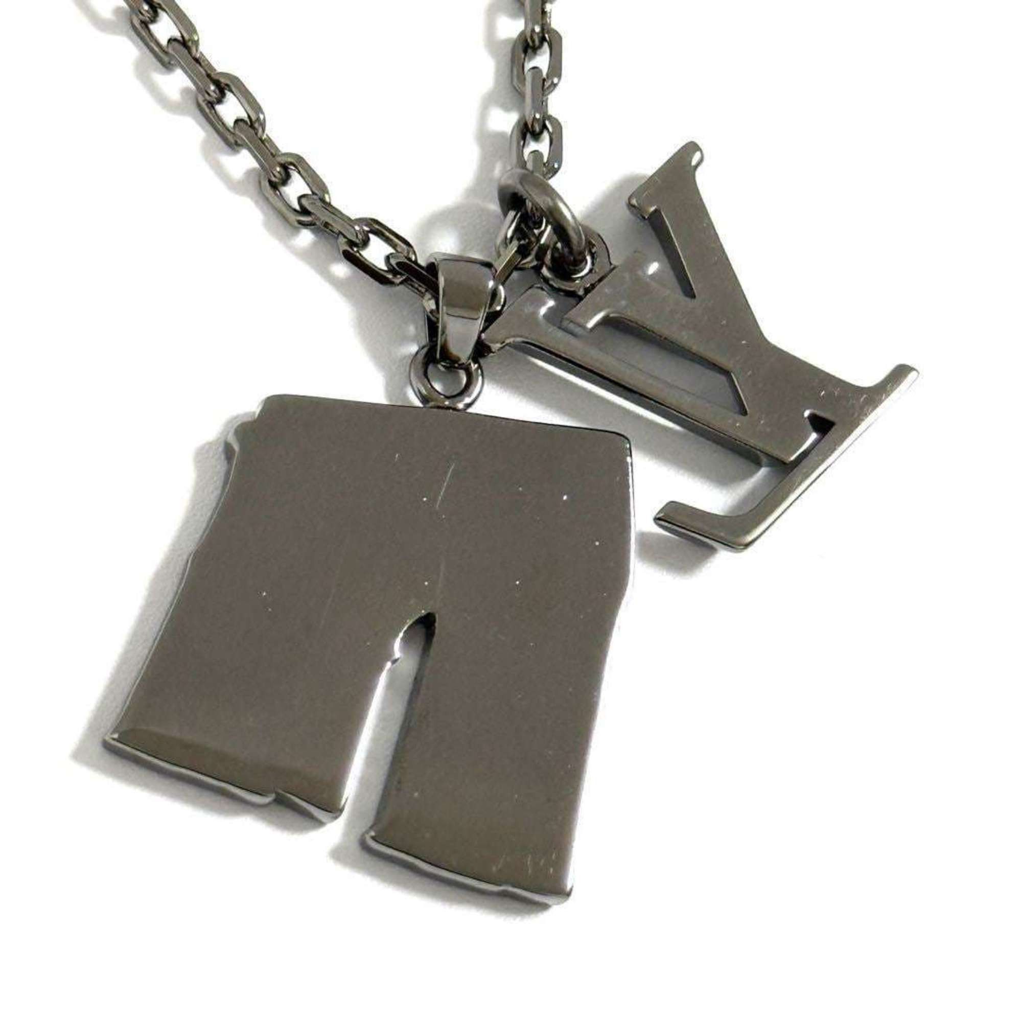 Louis Vuitton Men's Arc de Triomphe Pendant Necklace with Initials