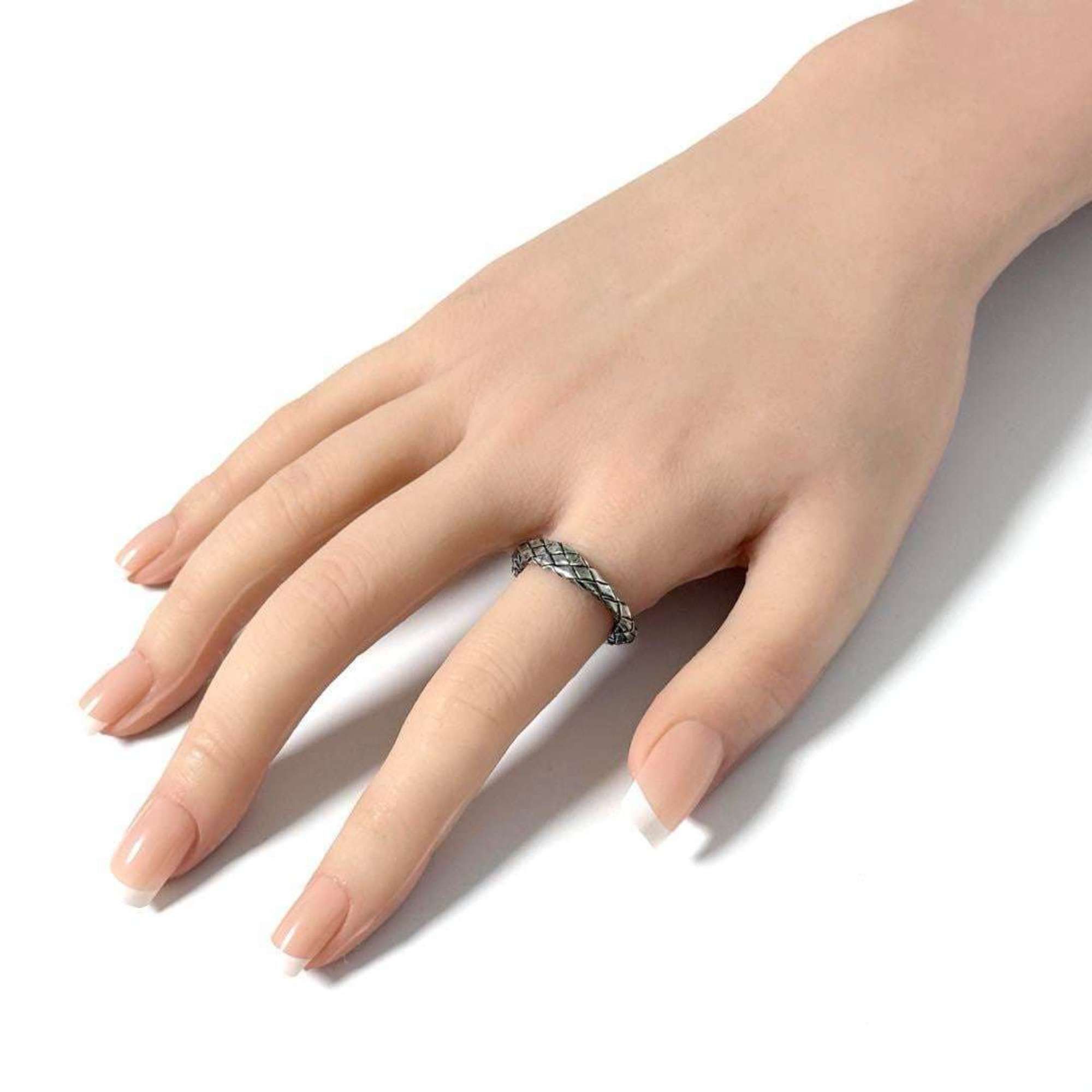 Bottega Veneta Bottega Veneta Men's and Women's Vintage Silver Ring Size ONE SIZE - 10 Thumbnail