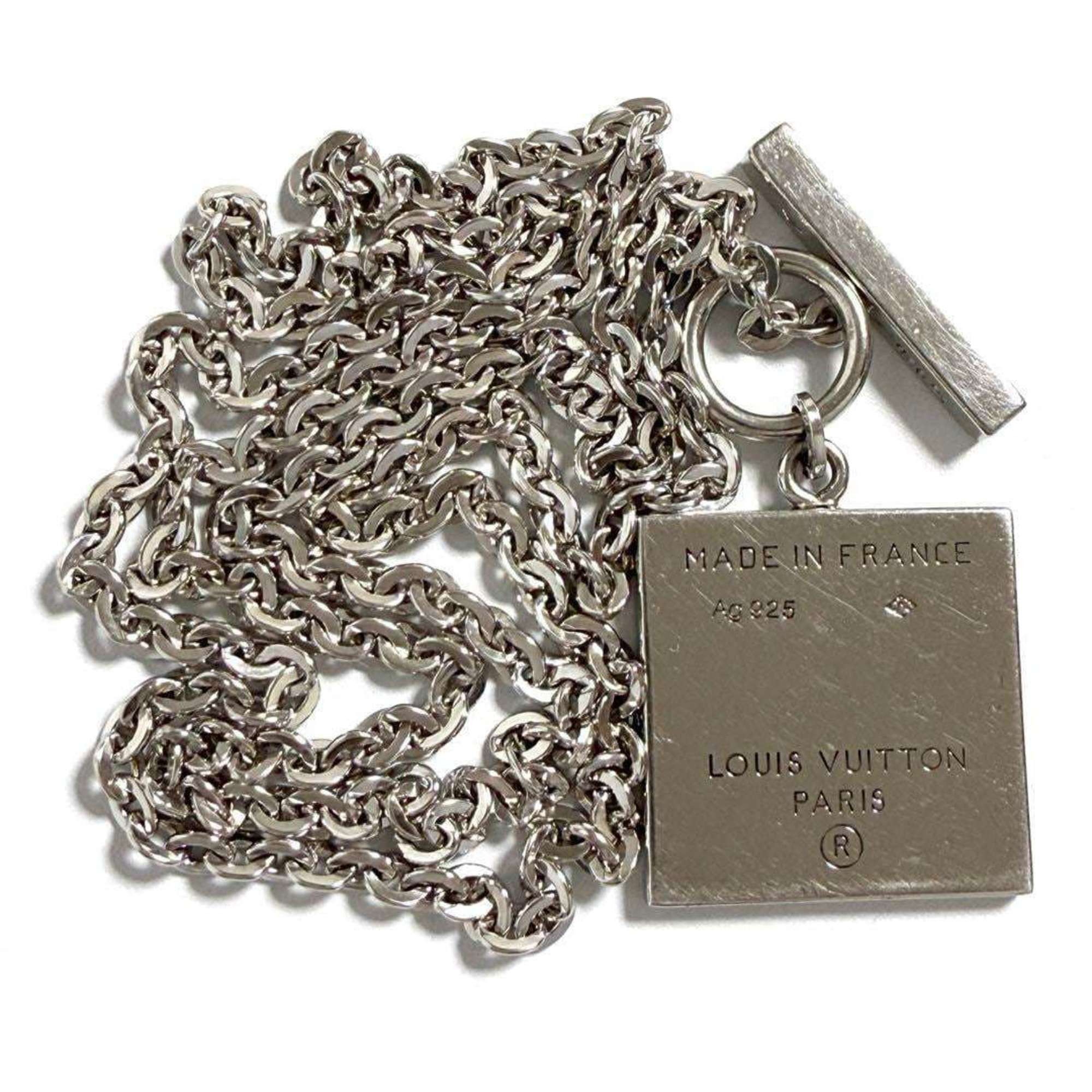 Louis Vuitton Louis Vuitton Men's Pendant Necklace V Plate Size ONE SIZE - 5 Thumbnail