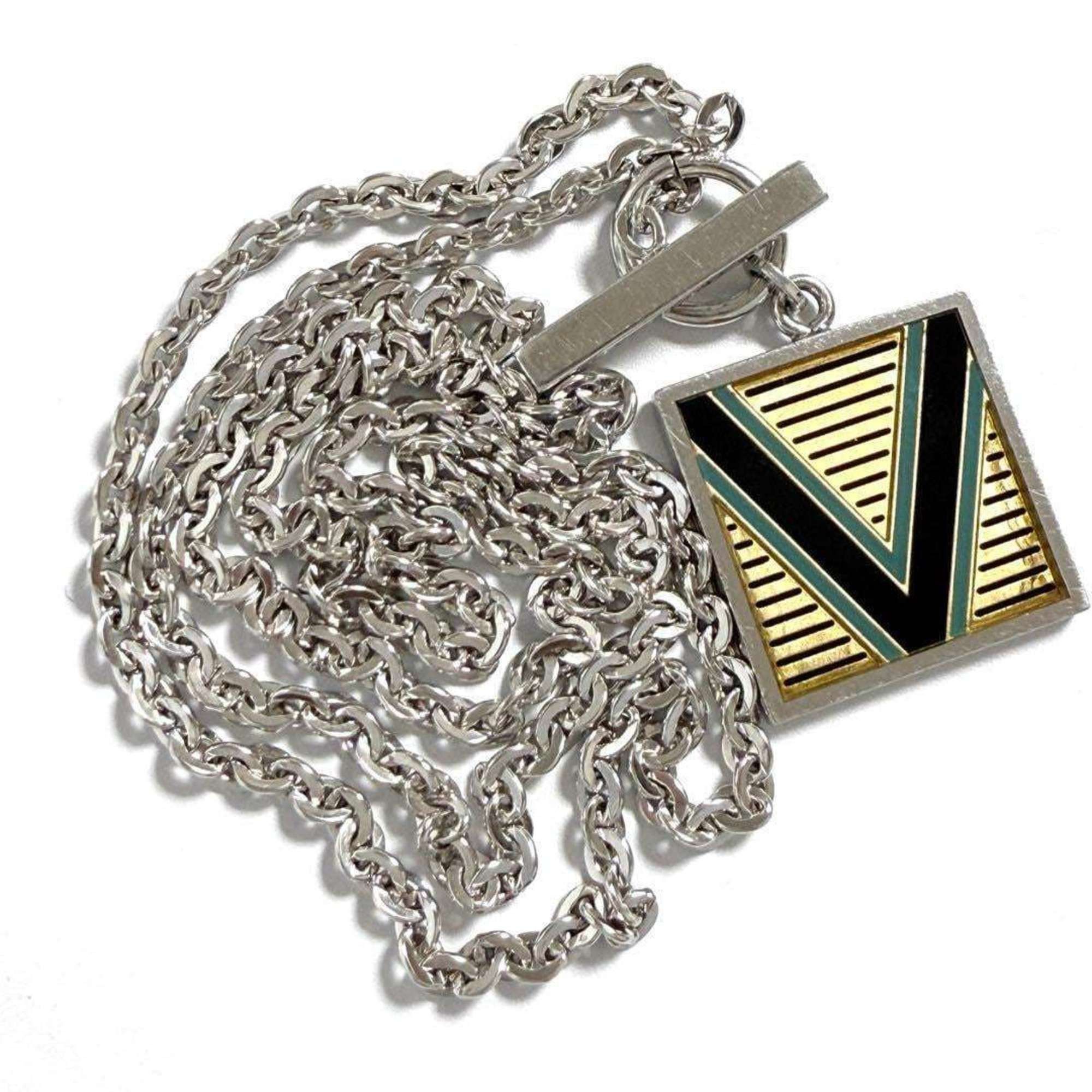 Louis Vuitton Louis Vuitton Men's Pendant Necklace V Plate Size ONE SIZE - 4 Thumbnail