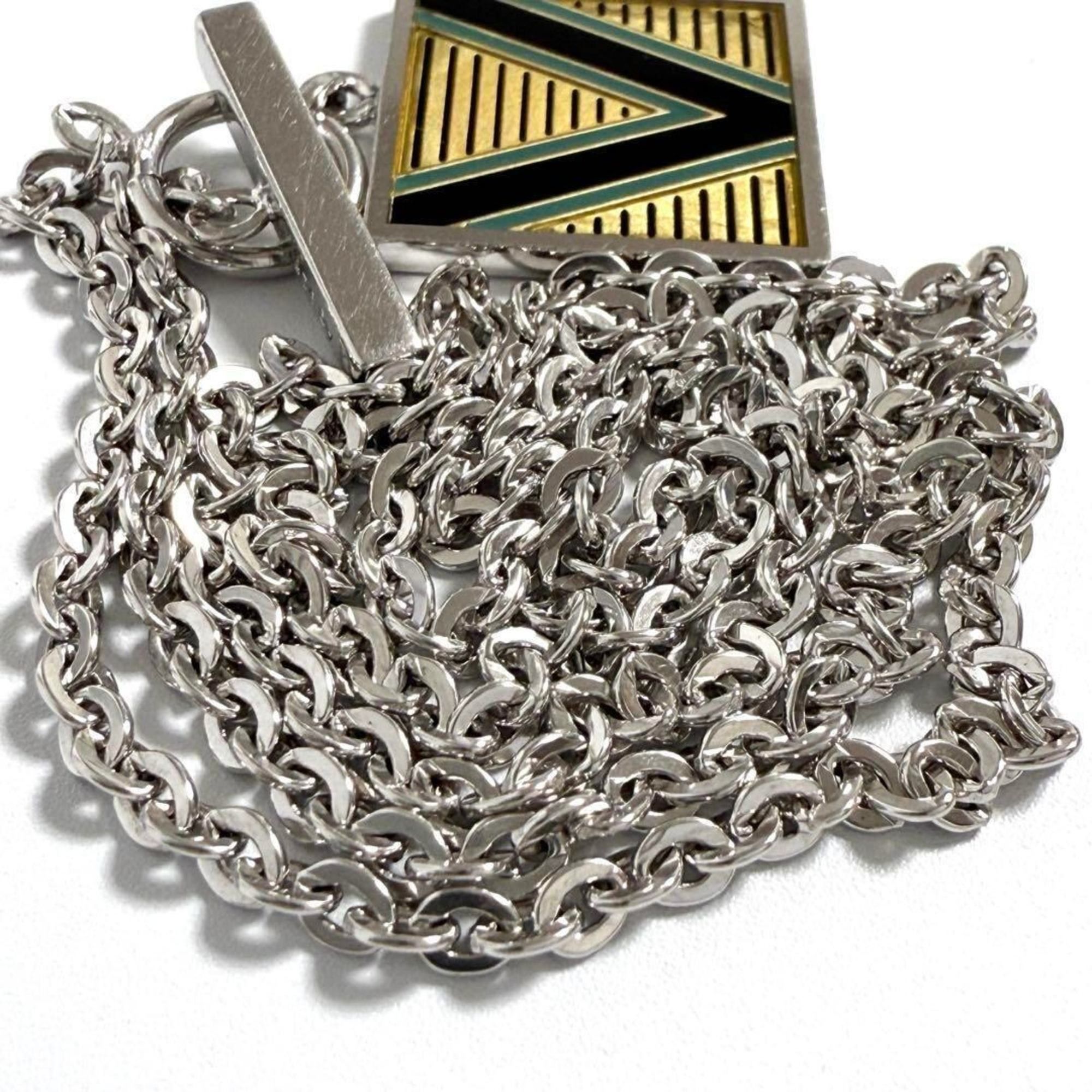 Louis Vuitton Louis Vuitton Men's Pendant Necklace V Plate Size ONE SIZE - 6 Thumbnail