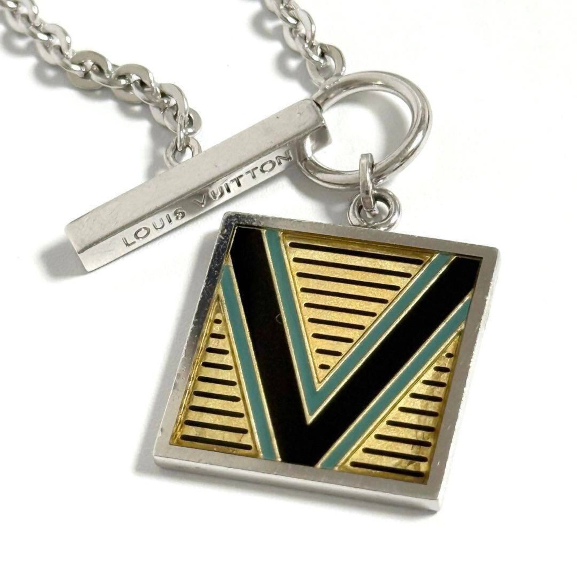Louis Vuitton Louis Vuitton Men's Pendant Necklace V Plate Size ONE SIZE - 7 Thumbnail