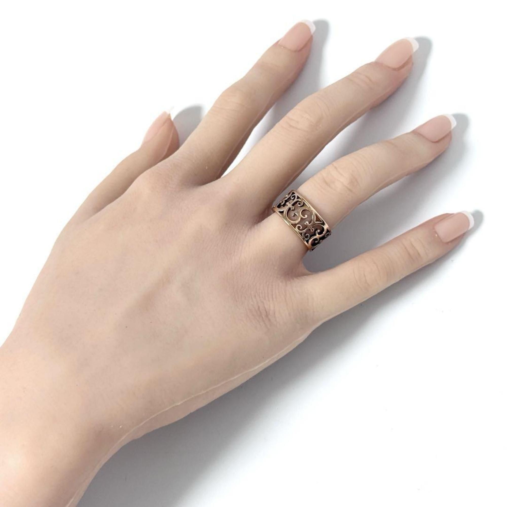 Tiffany & Co. Tiffany Women's Enchant Wide Ring in Rubedo Metal Size ONE SIZE - 10 Thumbnail