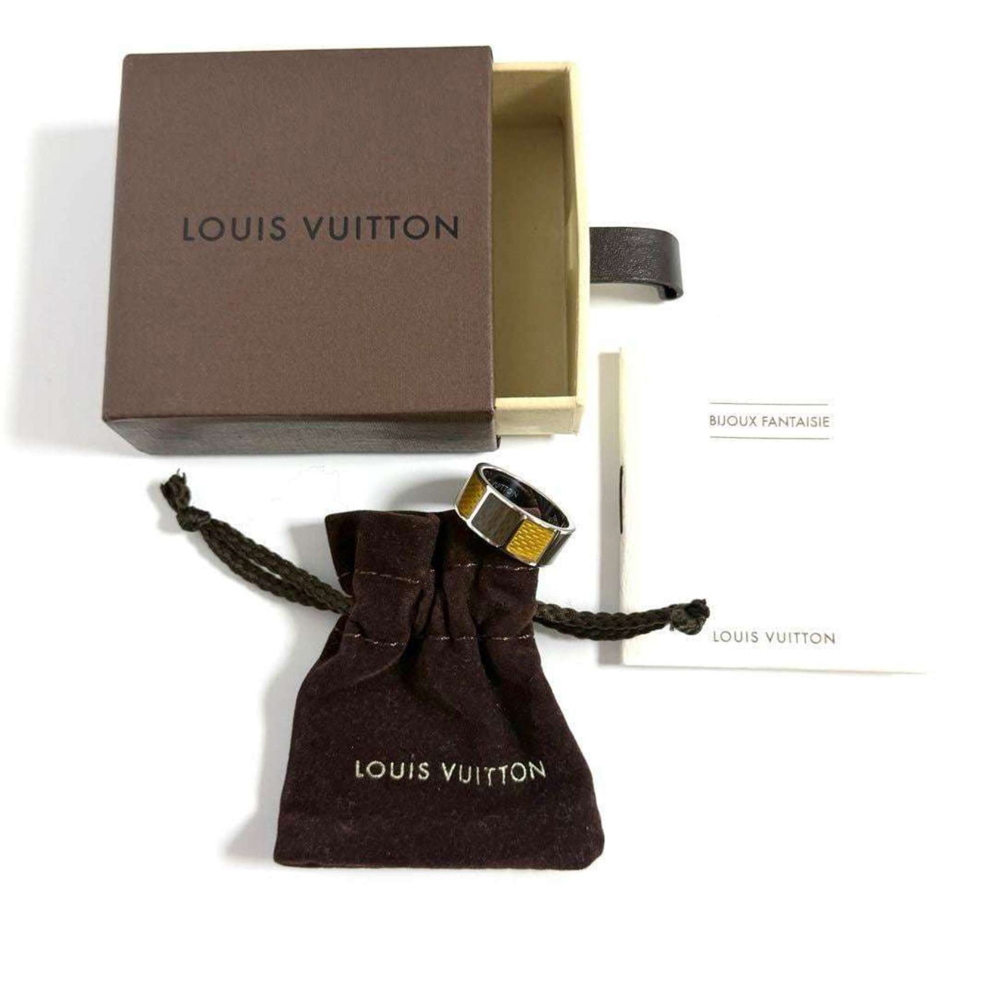 Louis Vuitton Louis Vuitton Men's Damier Ring, Silver 925 Size ONE SIZE - 10 Thumbnail