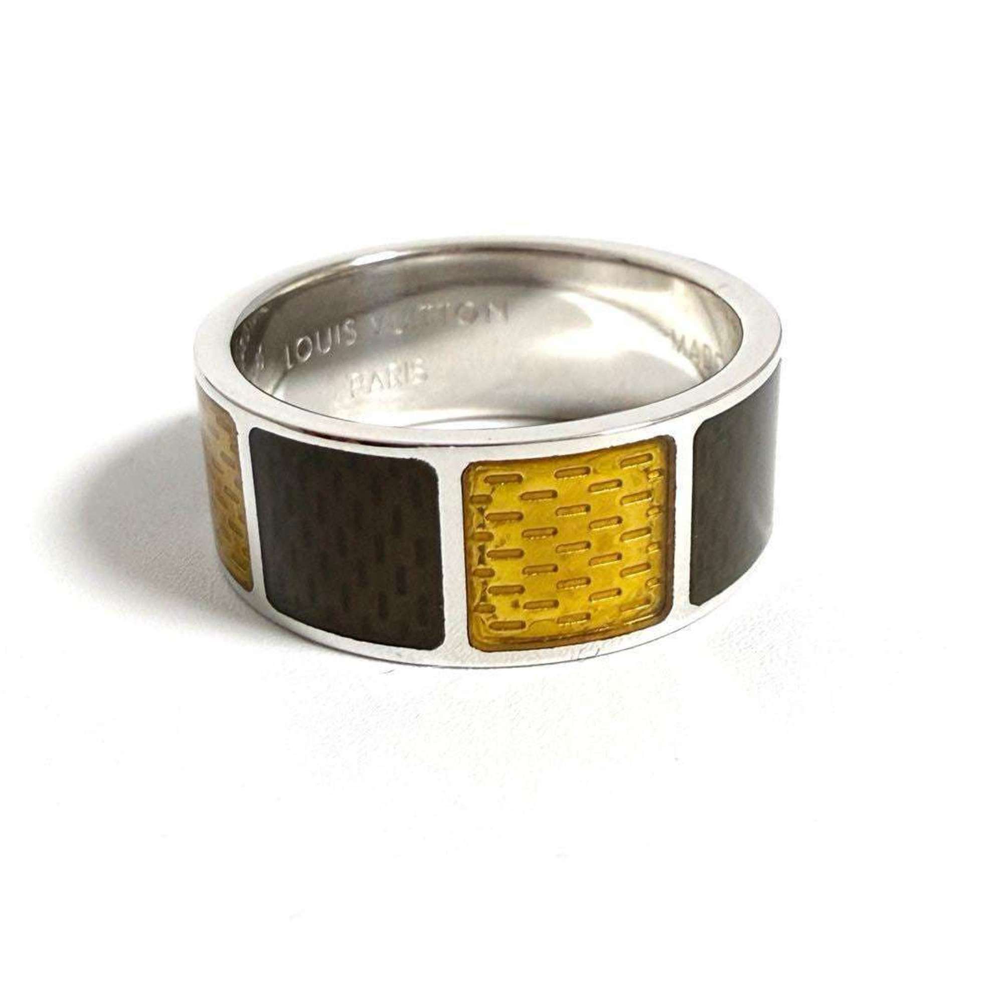 Louis Vuitton Louis Vuitton Men's Damier Ring, Silver 925 Size ONE SIZE - 5 Thumbnail