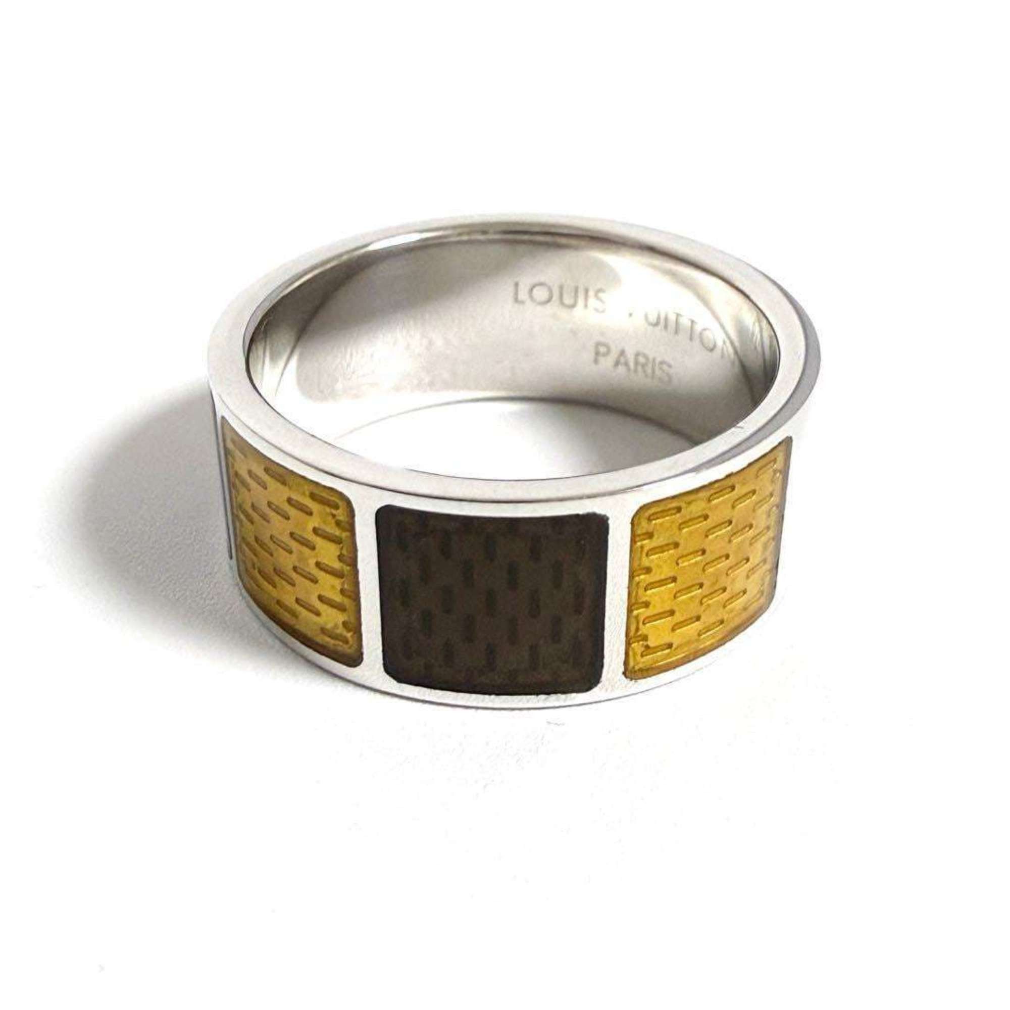 Louis Vuitton Louis Vuitton Men's Damier Ring, Silver 925 Size ONE SIZE - 4 Thumbnail