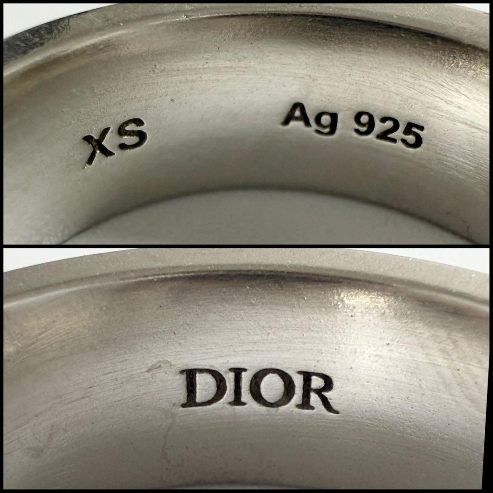 Dior Christian Dior Dior Men's Cannage Ring, 925 Silver Size ONE SIZE - 8 Thumbnail