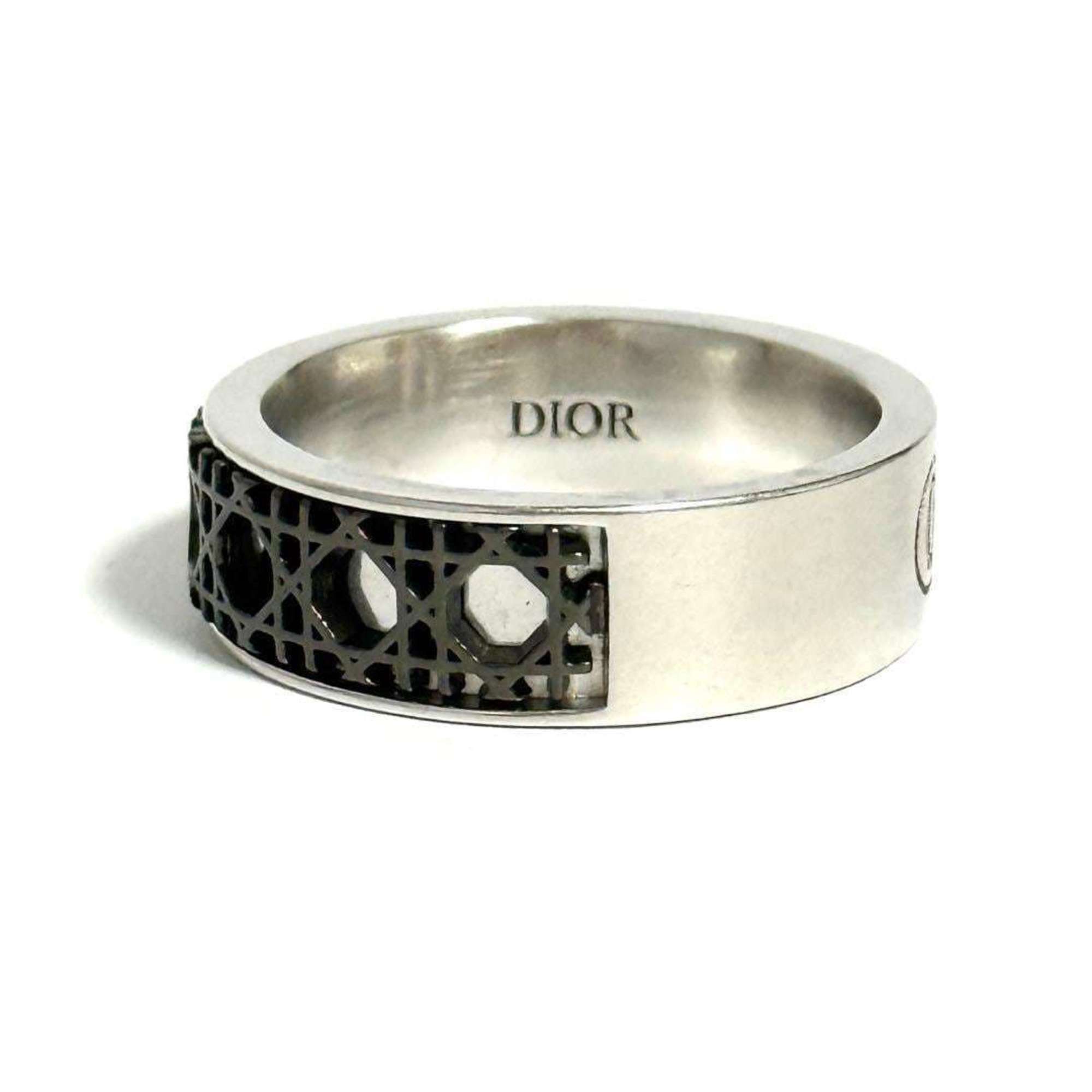 Dior Christian Dior Dior Men's Cannage Ring, 925 Silver Size ONE SIZE - 4 Thumbnail