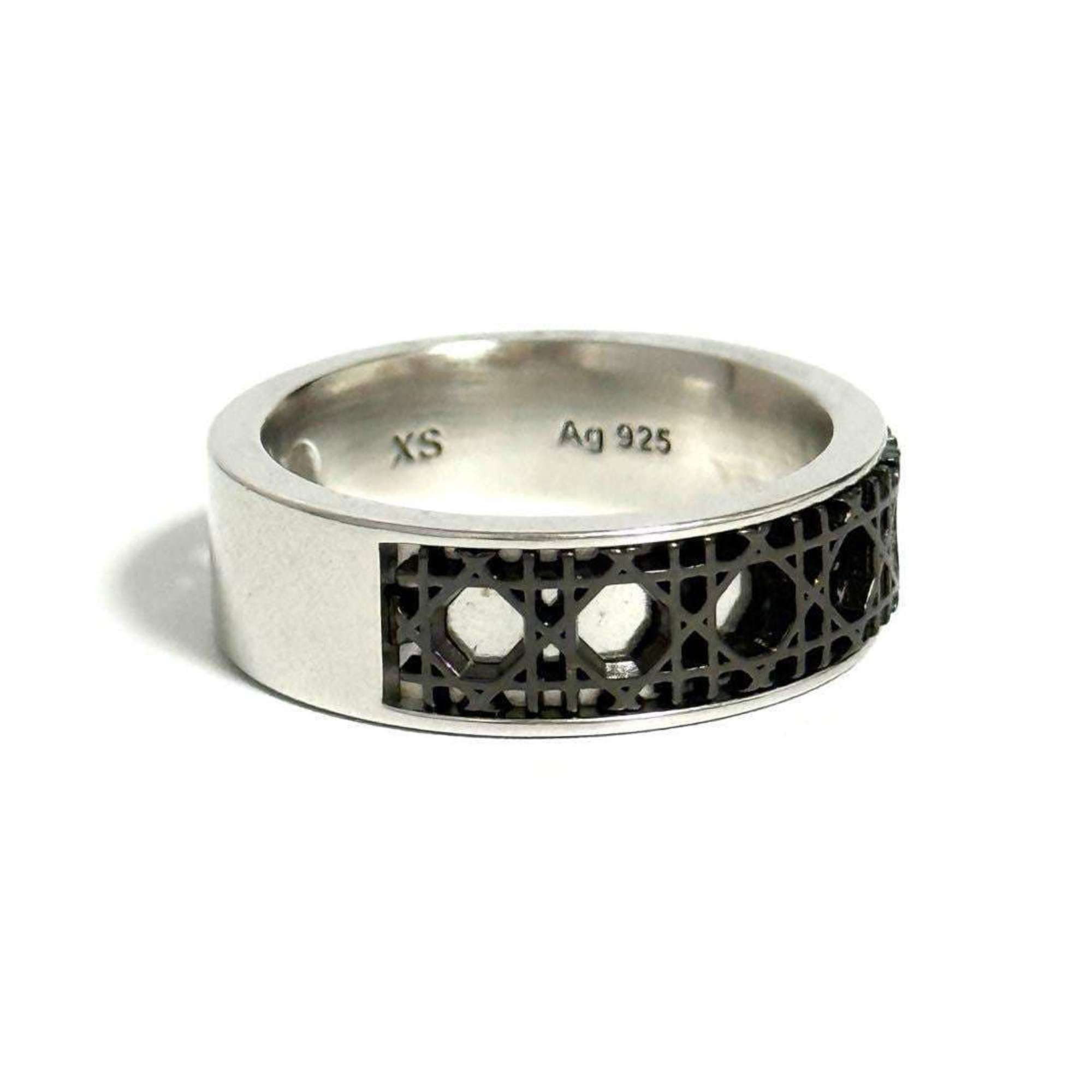 Dior Christian Dior Dior Men's Cannage Ring, 925 Silver Size ONE SIZE - 3 Thumbnail