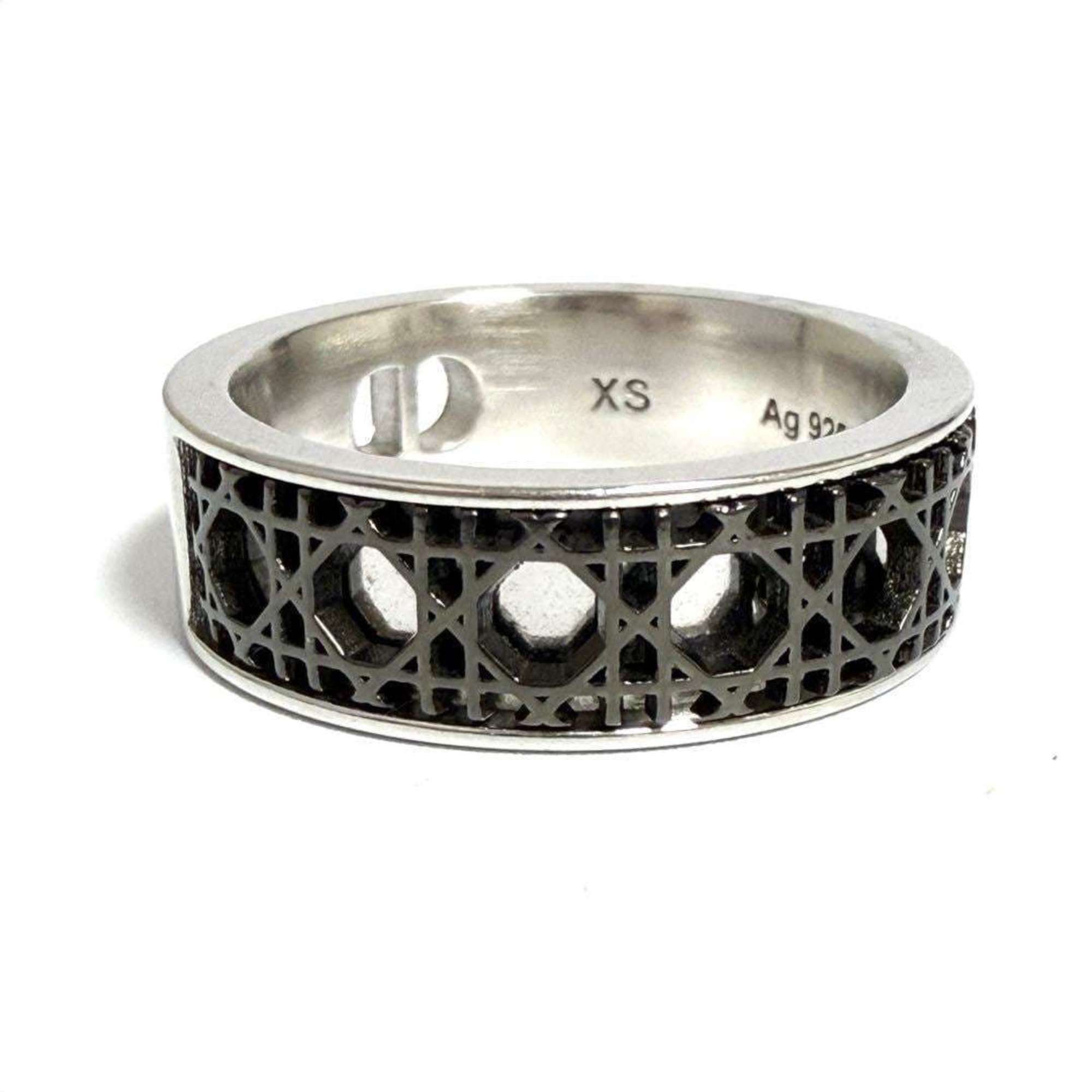 Dior Christian Dior Dior Men's Cannage Ring, 925 Silver Size ONE SIZE - 5 Thumbnail