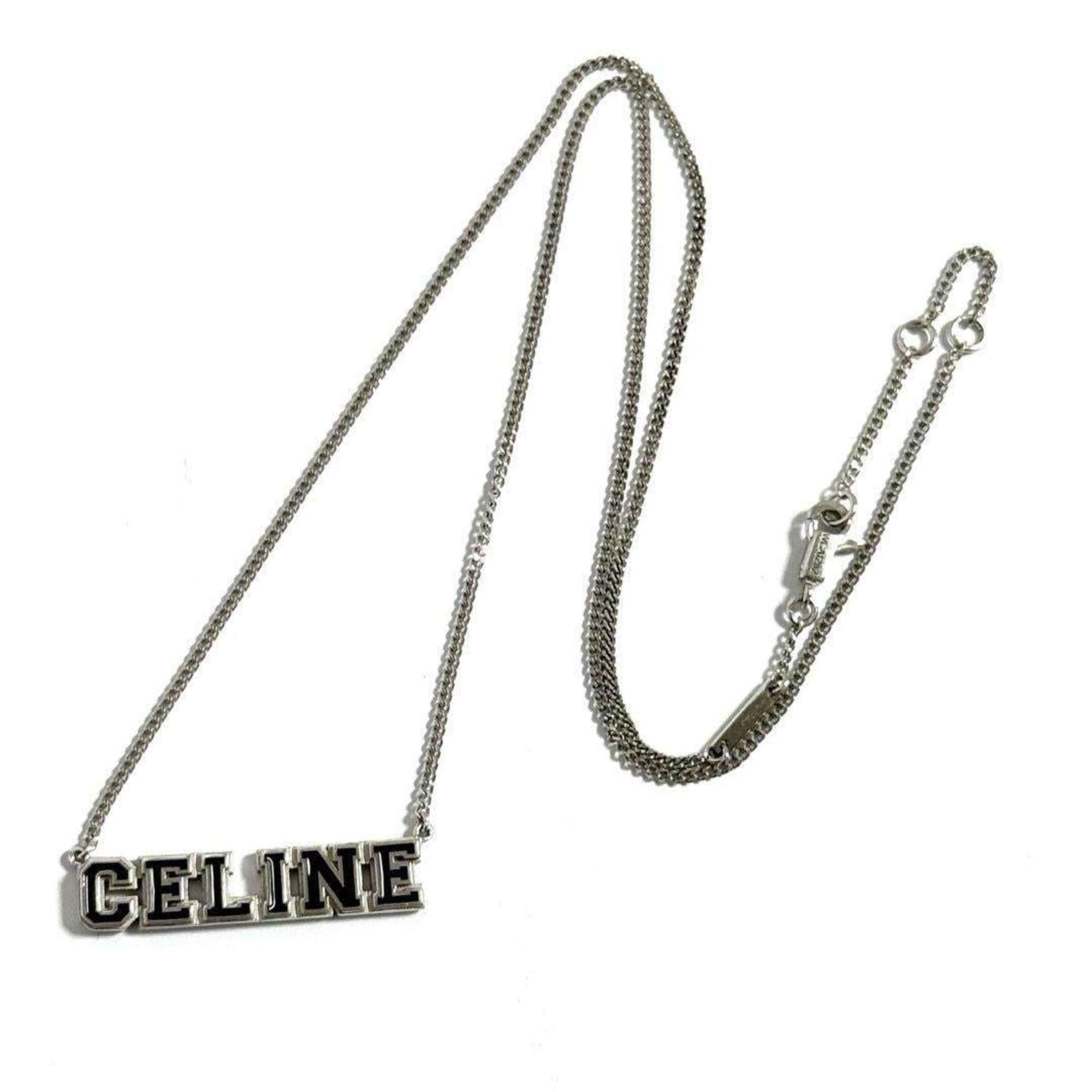 Celine Celine Men's Pendant Necklace with Logo in Silver 925 Size ONE SIZE - 3 Thumbnail