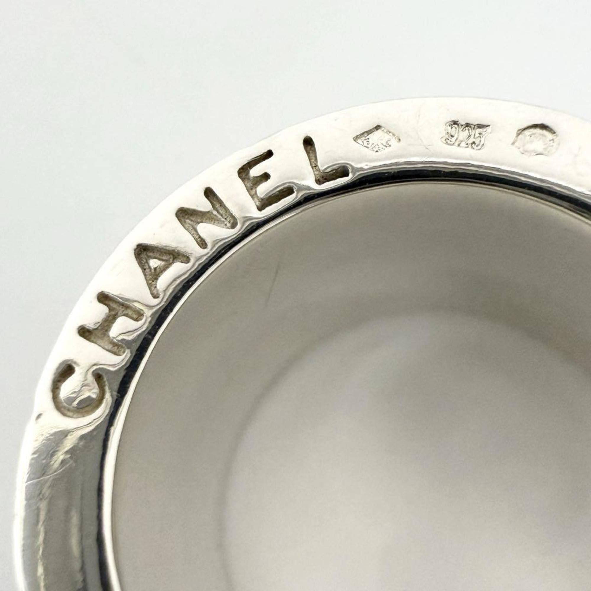 Chanel Chanel Vintage Silver Wide Ring with Side Logo Size ONE SIZE - 7 Thumbnail