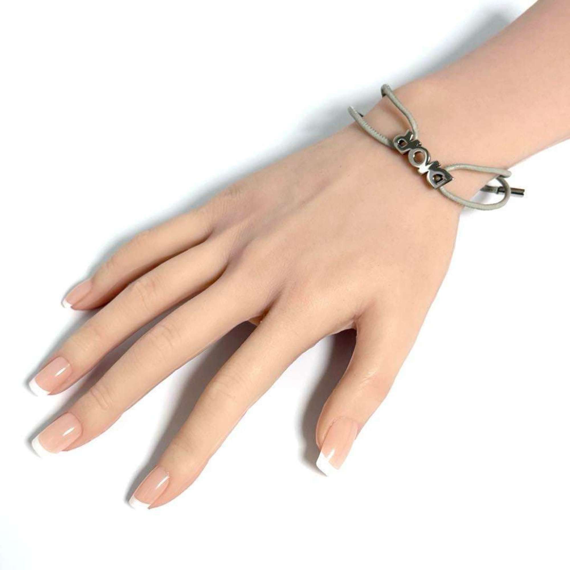 Dior Christian Dior Dior Men's Cord Bracelet, 925 Sterling Silver, One Size Fits All Size ONE SIZE - 10 Thumbnail