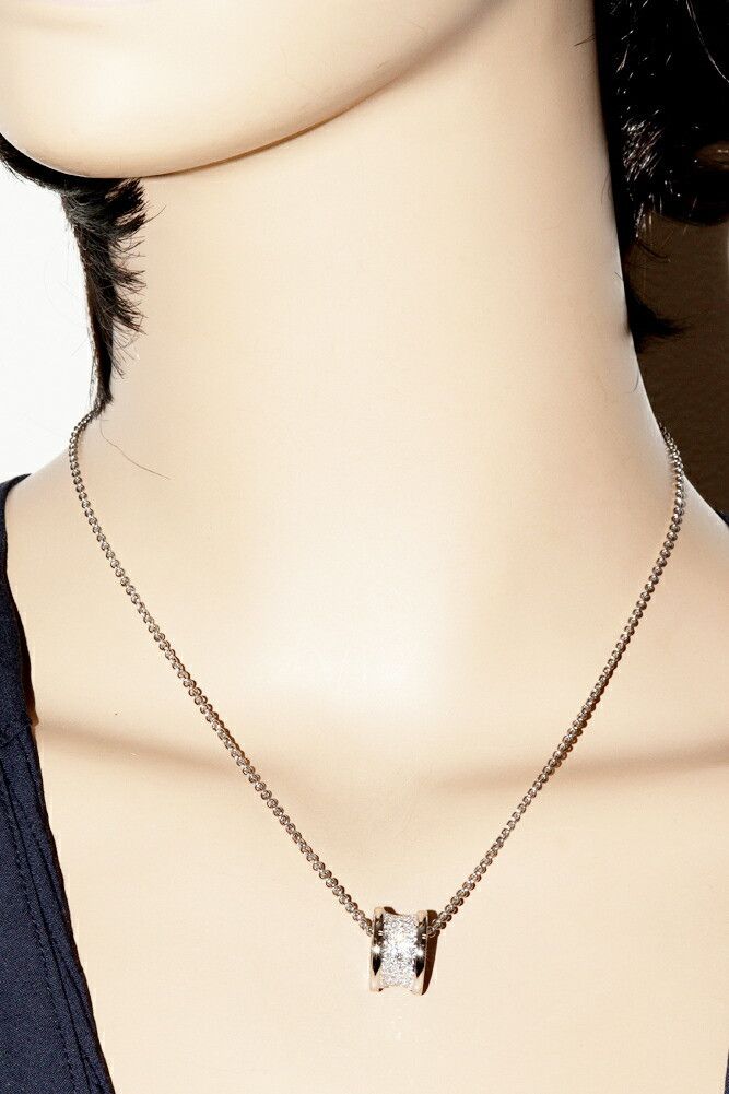 Bvlgari Bvlgari Bvlgari B.zero1 Au750 Diamond Pendant Necklace Metal Necklace 346167 DUTY FREE for USA Size ONE SIZE - 2 Thumbnail
