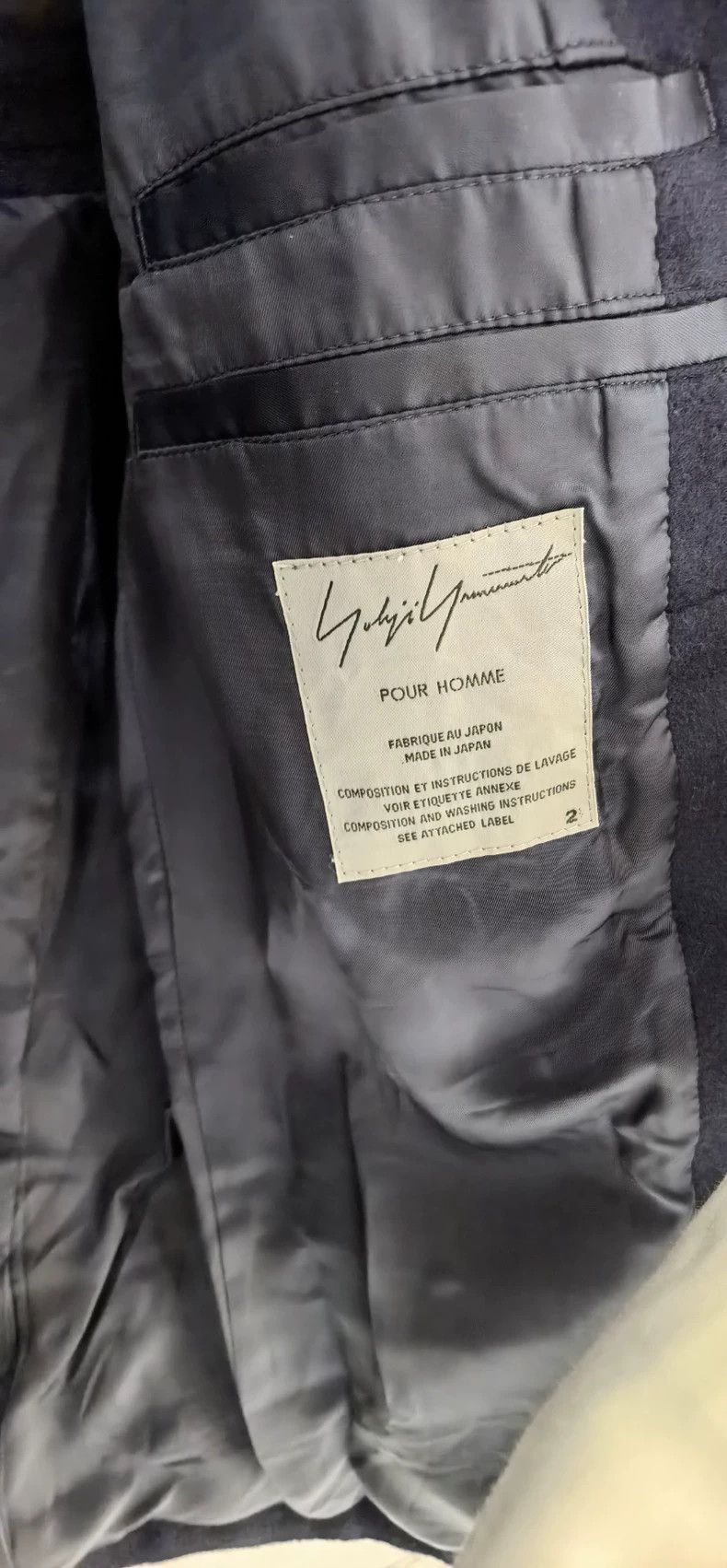 Yohji Yamamoto Yohji Yamamoto Wool Blend Double-Breasted Blazer - dmc Size US M / EU 48-50 / 2 - 3 Thumbnail