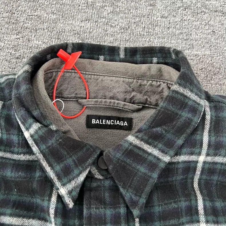 Balenciaga Balenciaga Check Two-in-One Cotton Coat - dmc Size US XL / EU 56 / 4 - 5 Thumbnail