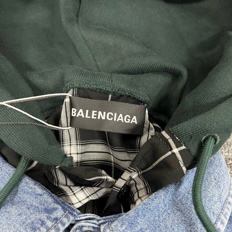 Balenciaga Balenciaga Two-Tone Denim Jacket - dmc Size US M / EU 48-50 / 2 - 5 Thumbnail