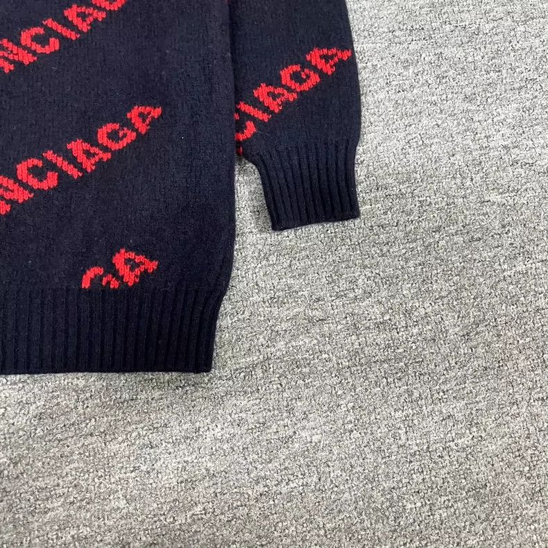 Balenciaga Balenciaga Logo Print Knit Sweater - dmc Size US XS / EU 42 / 0 - 4 Thumbnail
