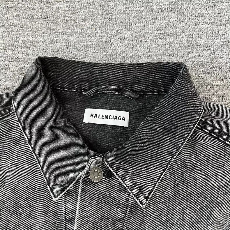 Balenciaga Balenciaga Embroidered Logo Denim Jacket - dmc Size US M / EU 48-50 / 2 - 5 Thumbnail