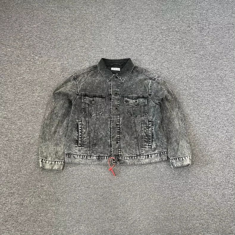 Balenciaga Balenciaga Embroidered Logo Denim Jacket - dmc Size US M / EU 48-50 / 2 - 2 Thumbnail
