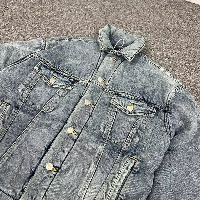 Balenciaga Balenciaga FW22 Padded Denim Jacket - dmc Size US M / EU 48-50 / 2 - 3 Thumbnail