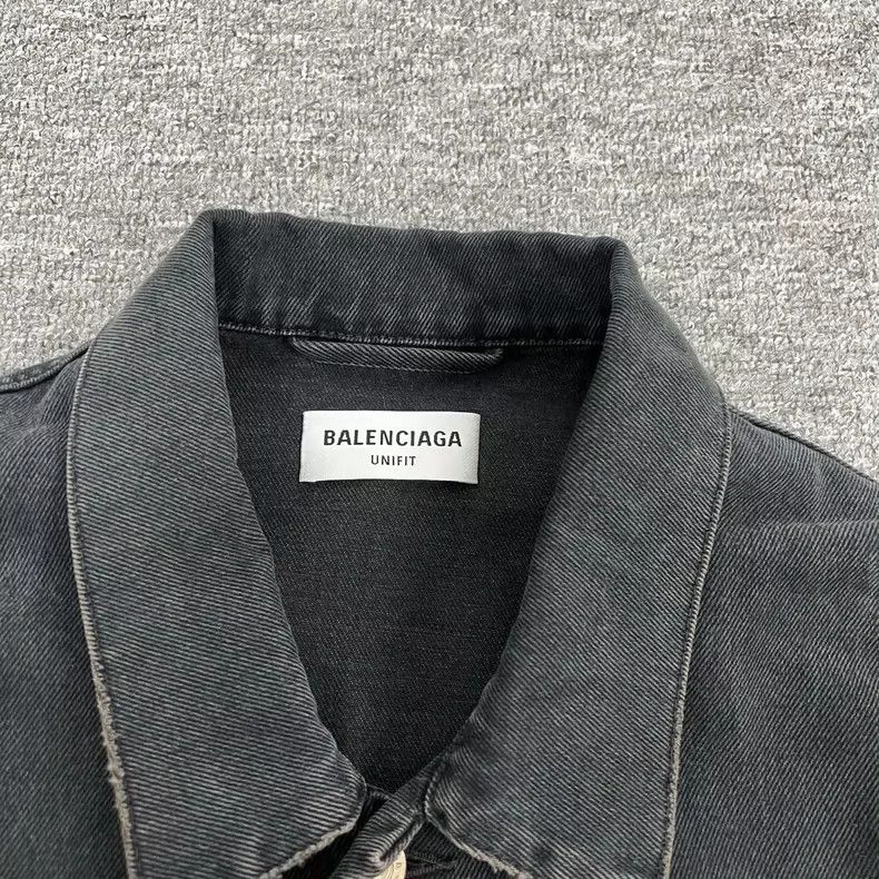 Balenciaga Balenciaga Black Denim Jacket with Graffiti - dmc Size US XS / EU 42 / 0 - 5 Thumbnail