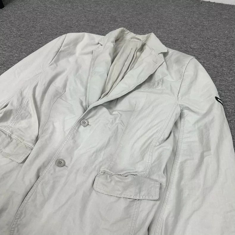 Balenciaga Balenciaga Minimal Distressed White Blazer - dmc Size US S / EU 44-46 / 1 - 4 Thumbnail