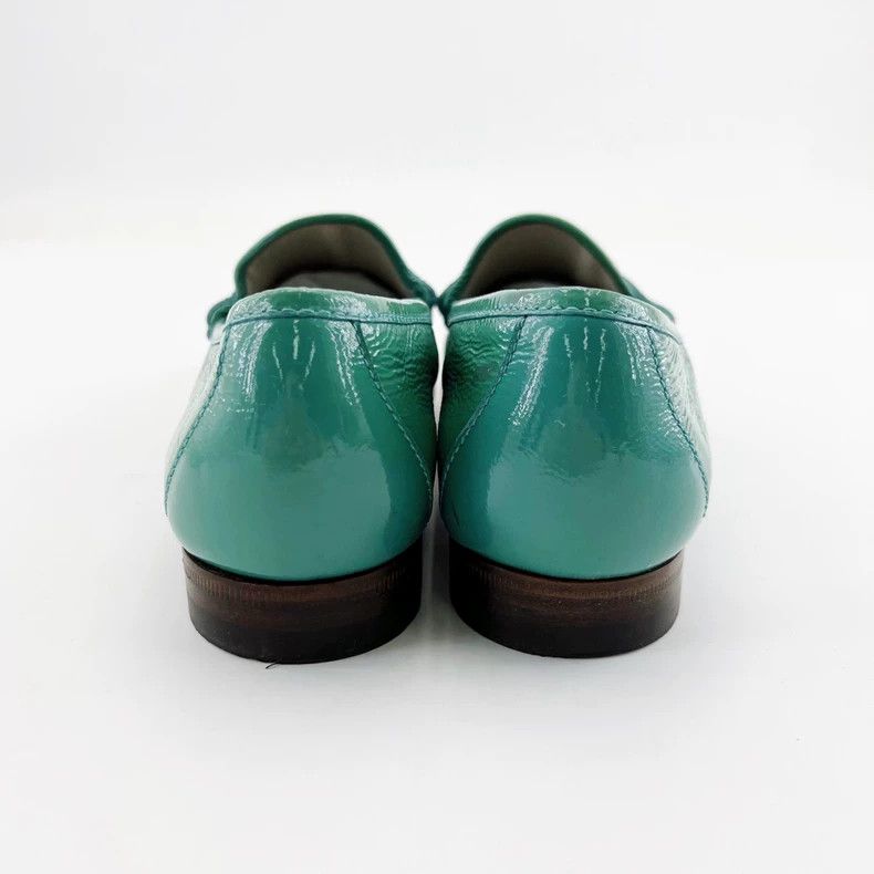 Gucci Gucci Green Leather Horsebit Loafers - dmc Size US 5.5 / EU 38 - 4 Thumbnail