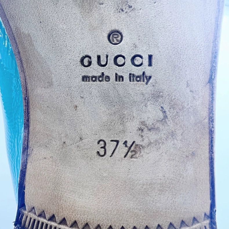 Gucci Gucci Green Leather Horsebit Loafers - dmc Size US 5.5 / EU 38 - 6 Thumbnail