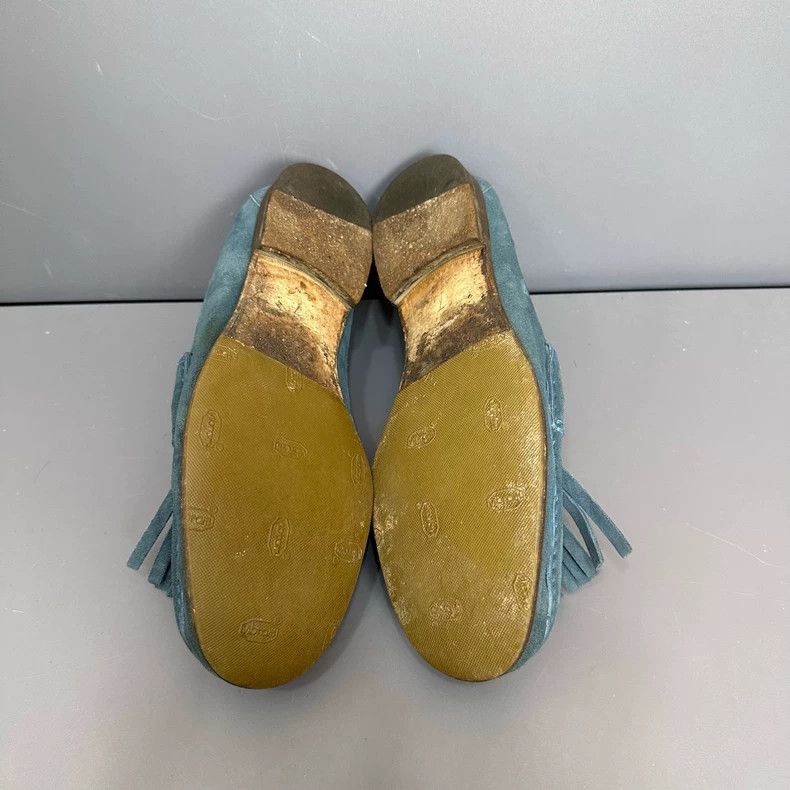 Gucci Gucci Blue Loafers with Fringe - dmc Size US 7 / EU 40 - 6 Thumbnail