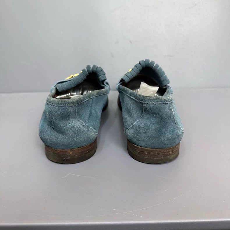 Gucci Gucci Blue Loafers with Fringe - dmc Size US 7 / EU 40 - 5 Thumbnail