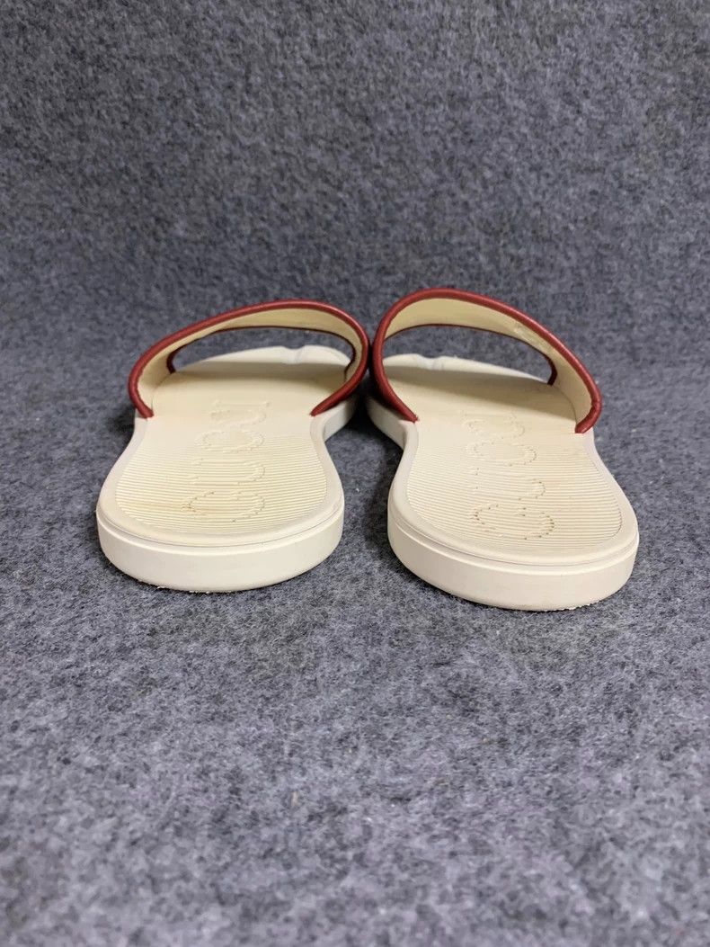 Gucci Gucci Brown Leather Slide Sandals - dmc Size US 10.5 / EU 43-44 - 5 Thumbnail